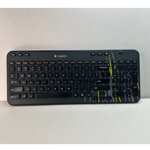 Logitech K360 Wireless Black/Yellow Keyboard w/ Unifying Receiver Free Shipping